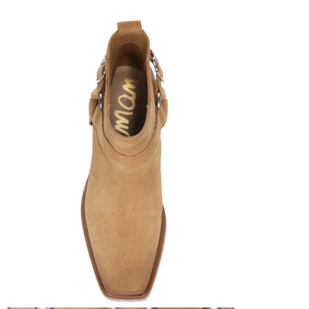 NWOT Bellamie Sam Edelman Tan Suede Women’s Booties Size 7b - Picture 11 of 11